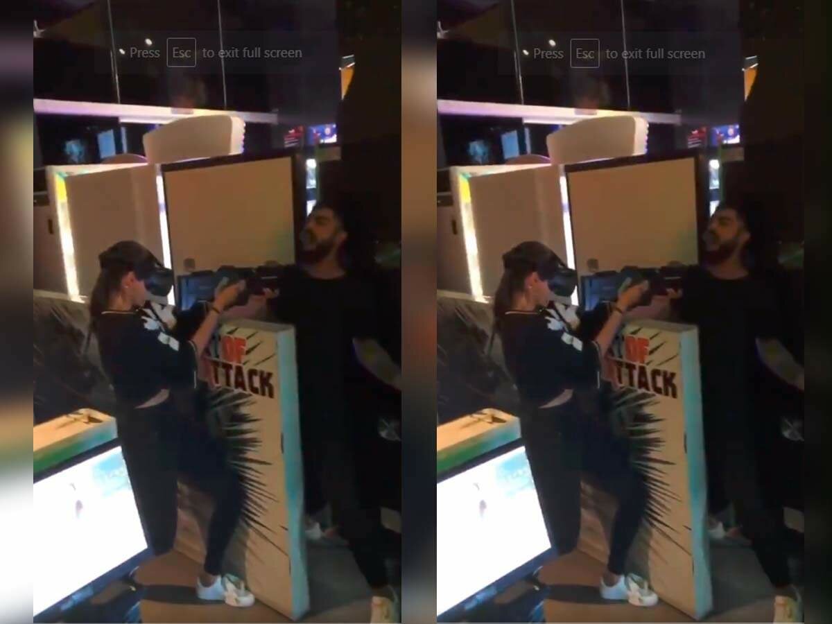 Video Anushka Sharma has a fun game of laser tag with her husband Virat Kohli